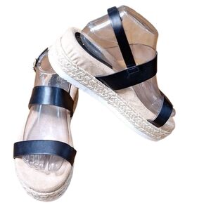 Jessica Carlyle Espadrilles Sandals Shoes Size 9 Style THEA-04L Wedge Platform